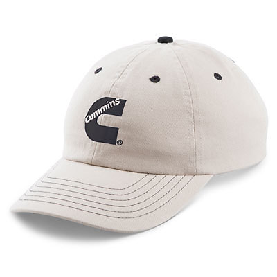 Cummins baseball hat cap   basic khaki brown soft  logo hat truck diesel