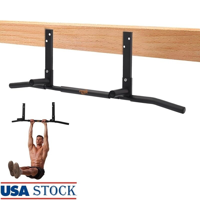 Heavy Duty Joist Mount Pull Up Bar Chin Up Bar Workout Home Gym Fitness 42 inch