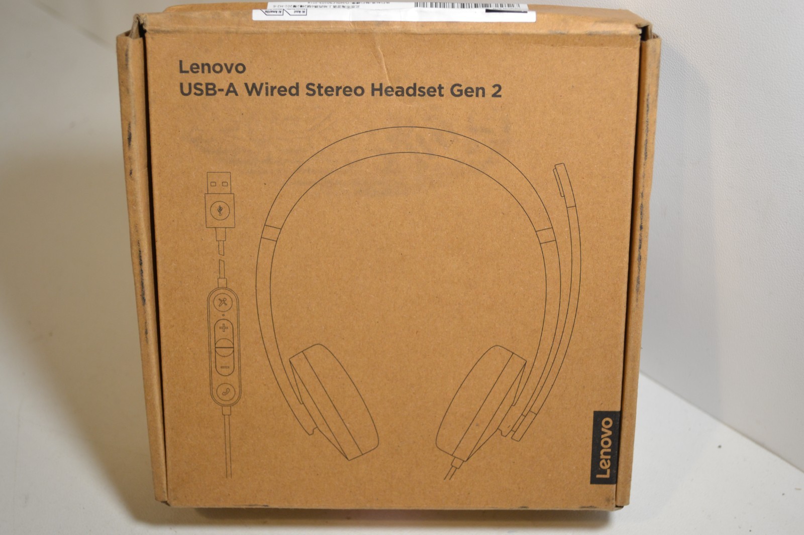 GENUINE Lenovo USB-A Wired Stereo Headset Gen 2 Model: L120 P/N: 4XD1P83425