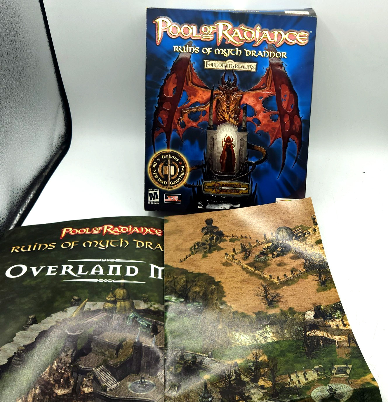Pool of Radiance: Ruins of Myth Drannor (PC, 2001) Big Box Catalog and Poster