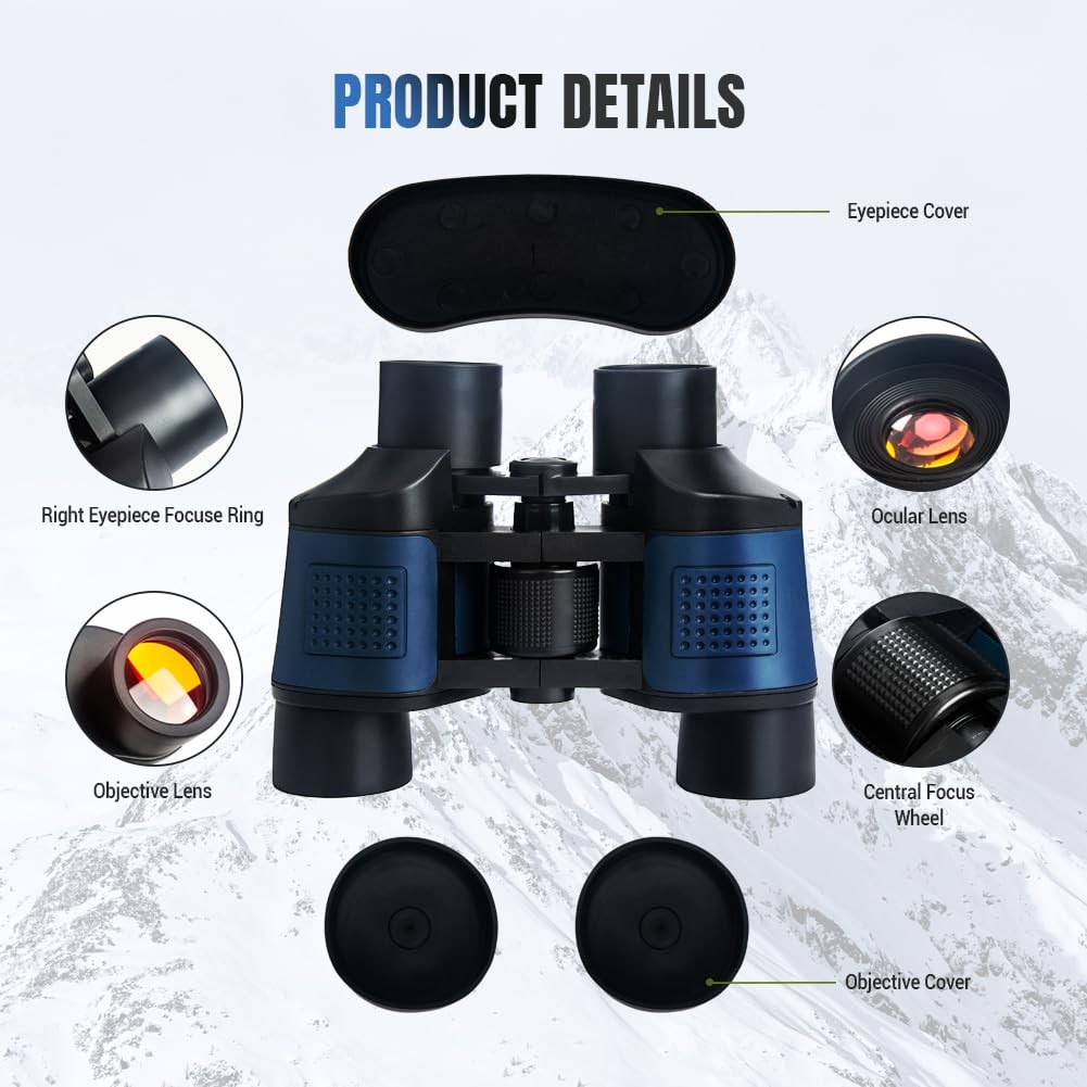 20x50 High Powered Binoculars for Adults, Waterproof Compact Binoculars with ...
