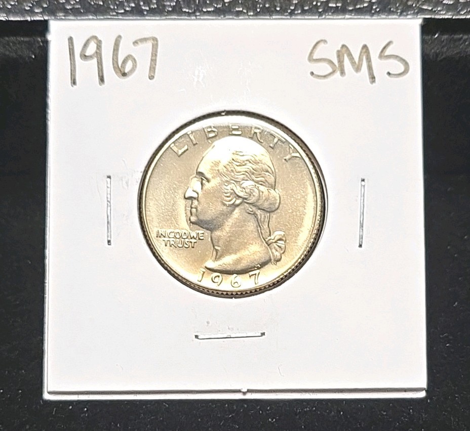 1967 Washington Quarter SMS Satin Strike Uncirculated 25C #R117