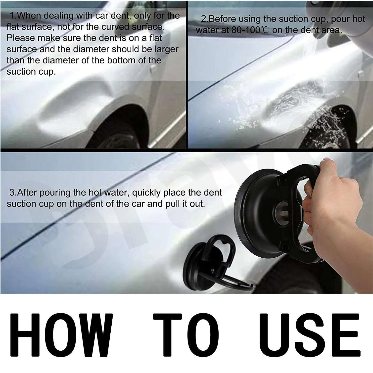 Auto Body Dent Repair Puller Pull Panel Ding Remover Sucker Suction Cup Tool