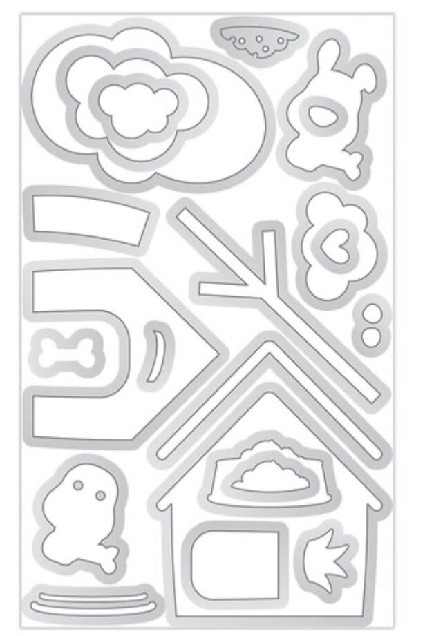Doodlebug Doggie Den Doghouse Die Set