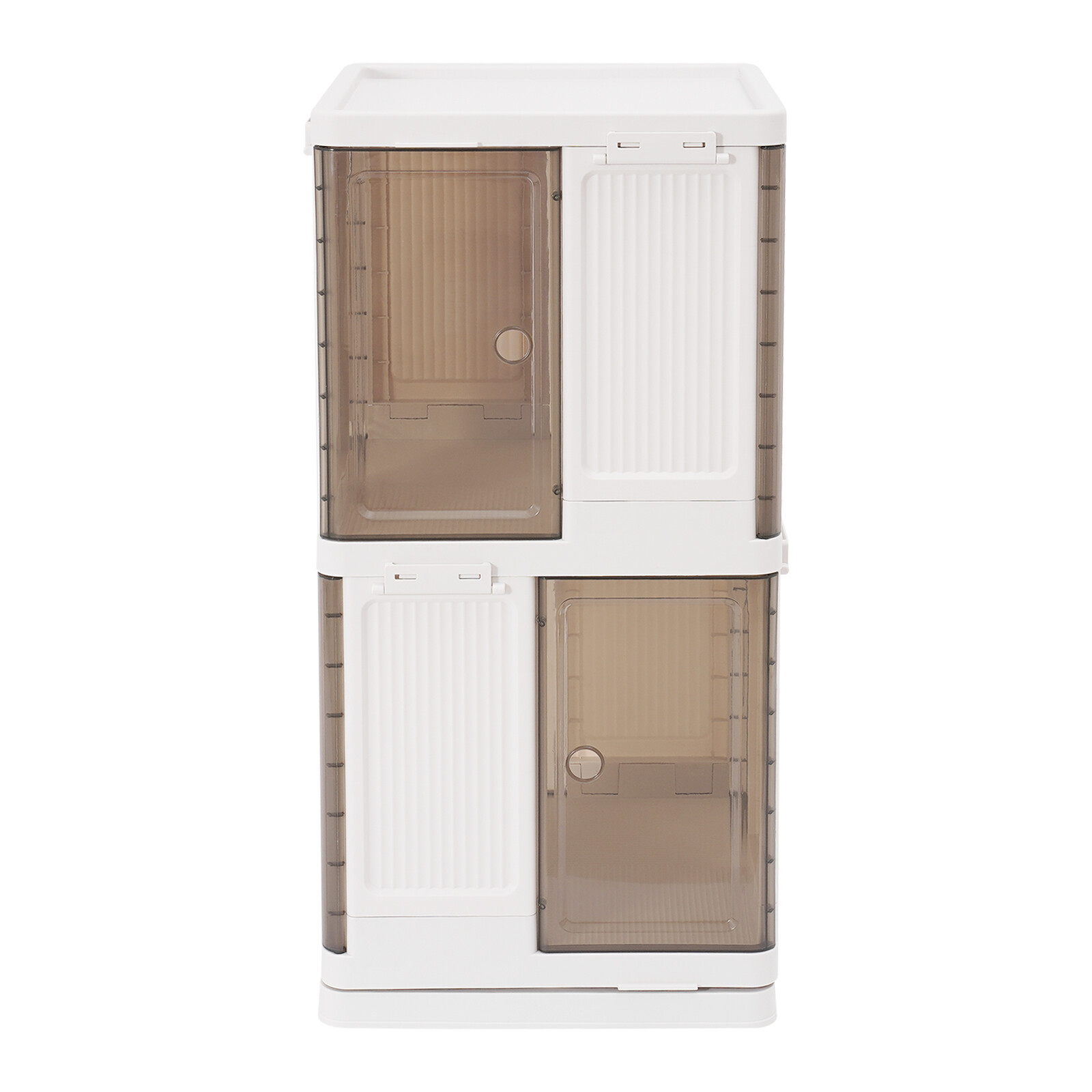 2-Tier Rotating Bookshelf, Book Storage Shelf, Floor Standing Rotating Bookcase