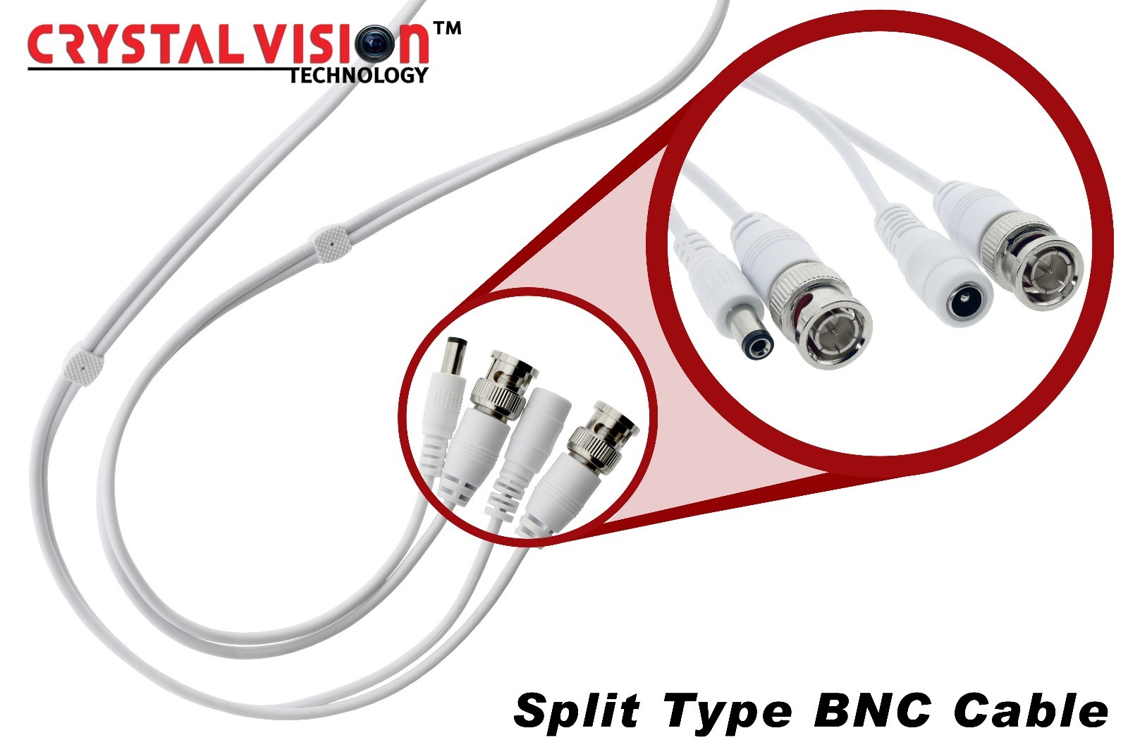 WHITE PREMIUM 150Ft CCTV SURVEILLANCE CABLES FOR SAMSUNG SDH-C5100