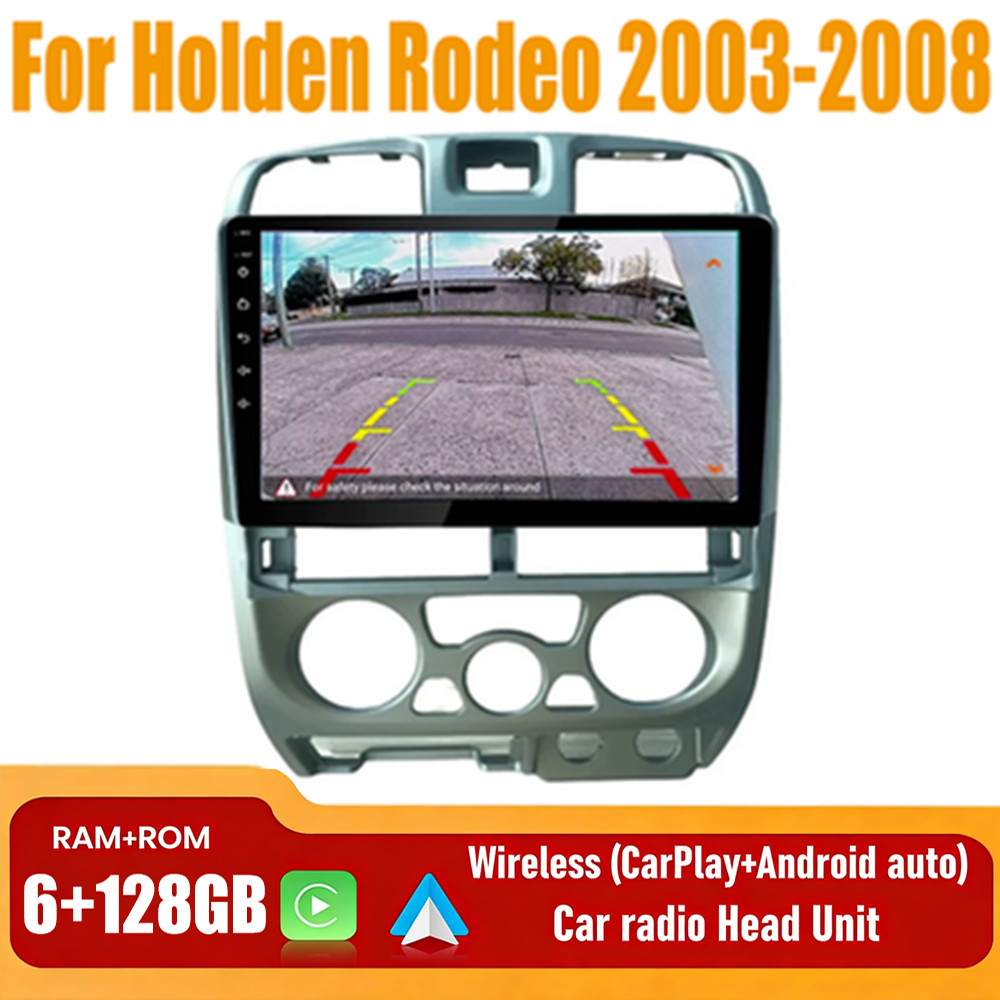 9'' Wireless Carplay Android Auto Radio Head Unit Kit For Holden Rodeo 2003-2008