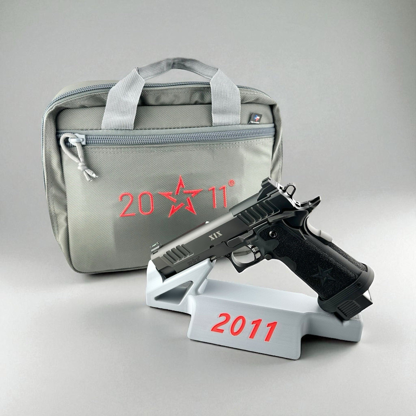 Staccato 2011 P Series Handgun Stand, Pistol Display Holder Gun Safe Table Mount