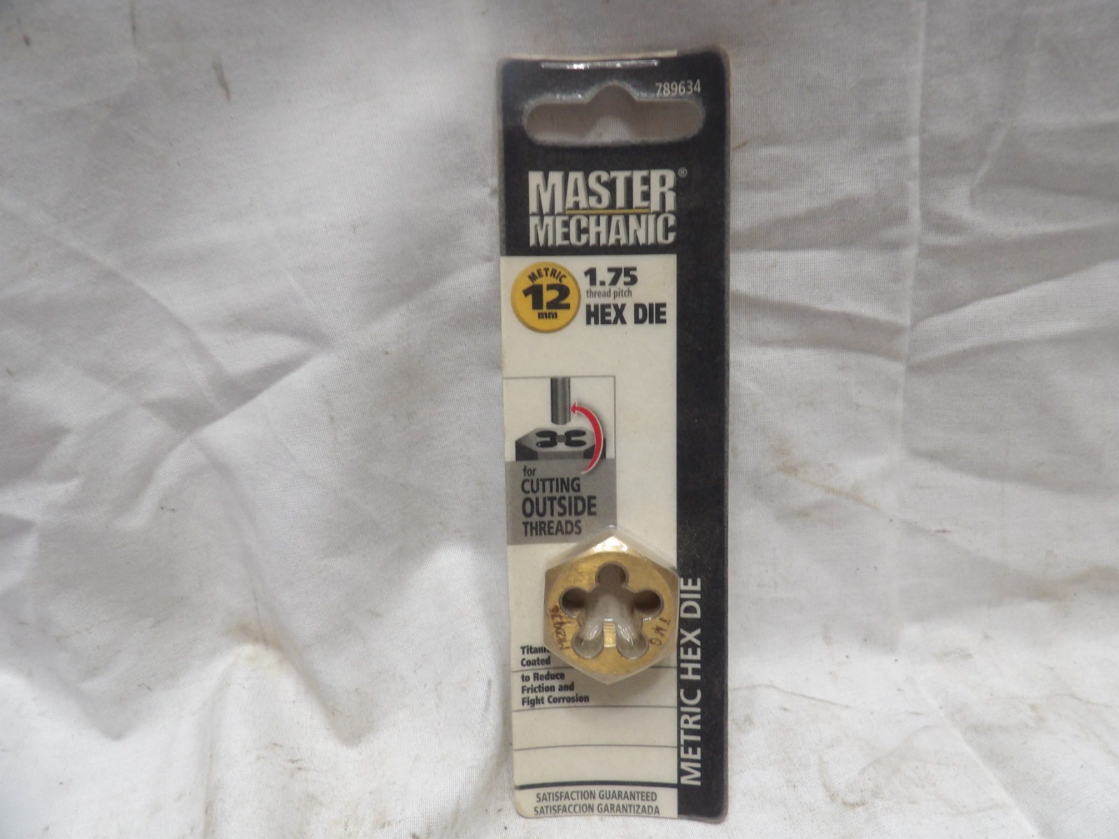 Master Mechanic 12mm-1.75 Metric Hex Die 789634