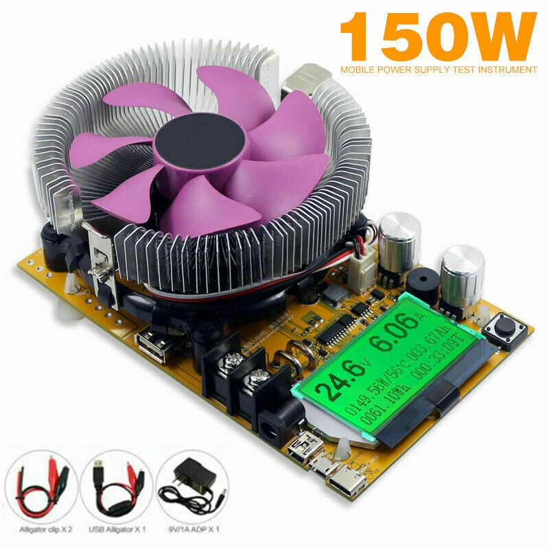 Electronic Load Tester 220V 20A Constant Current Battery Capacity Tester Module