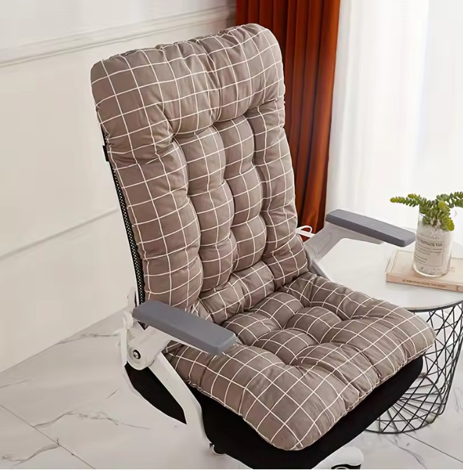 Ergonomic Office Chair Cushion with Integrated Backrest Support - Suitable