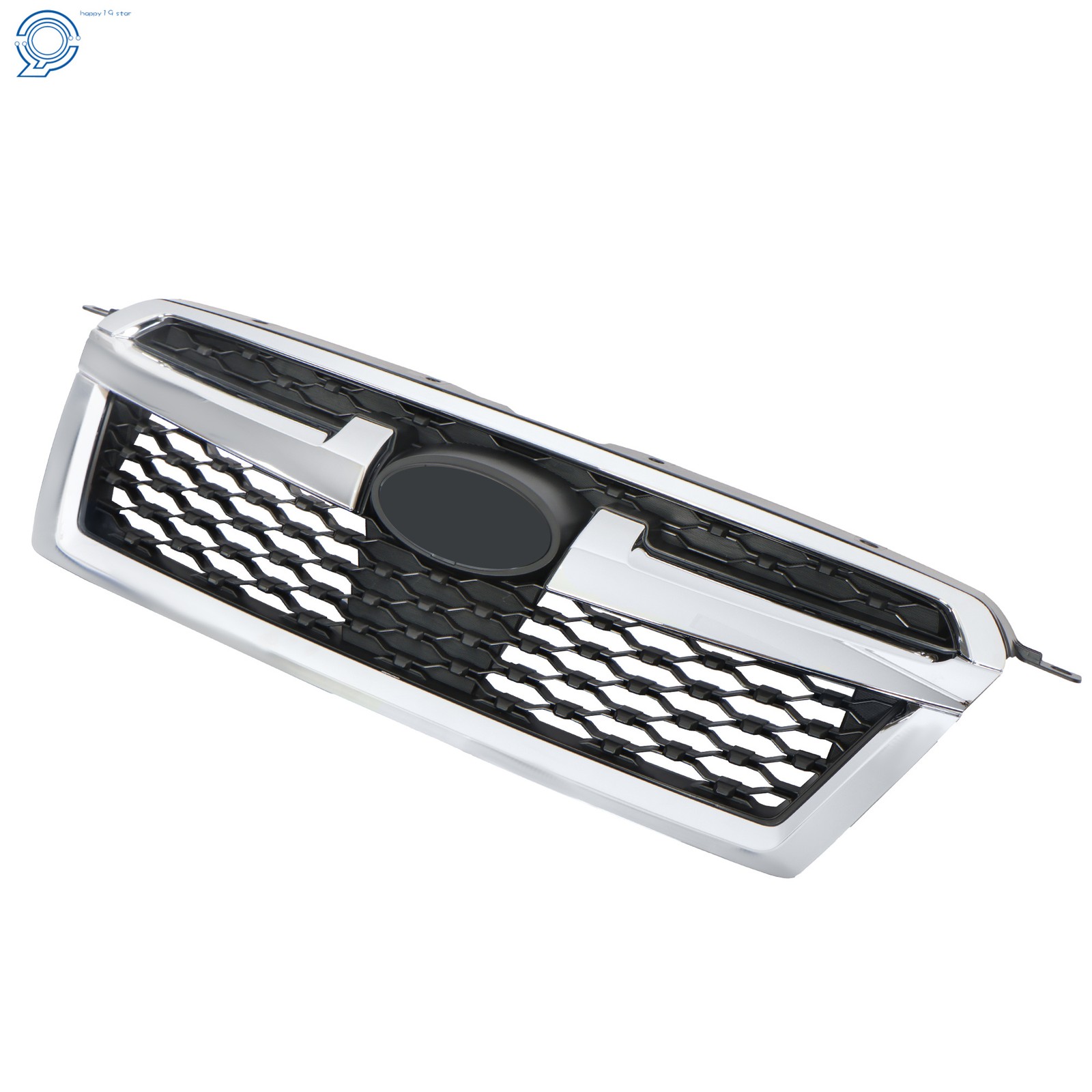 For Subaru Legacy 2013-14 Chrome+Blk Plastic Front Upper Bumper Grille Assembly