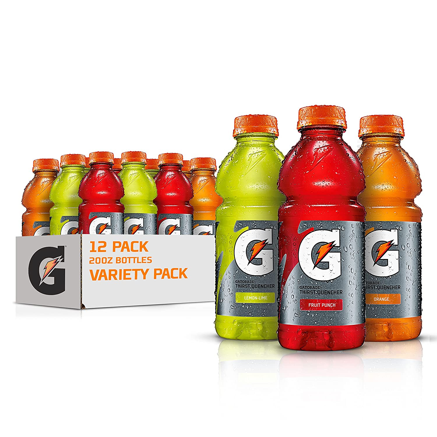Thirst Quencher Sports Drink, Variety Pack, 20Oz Bottles, 12 Pack, Electrolytes