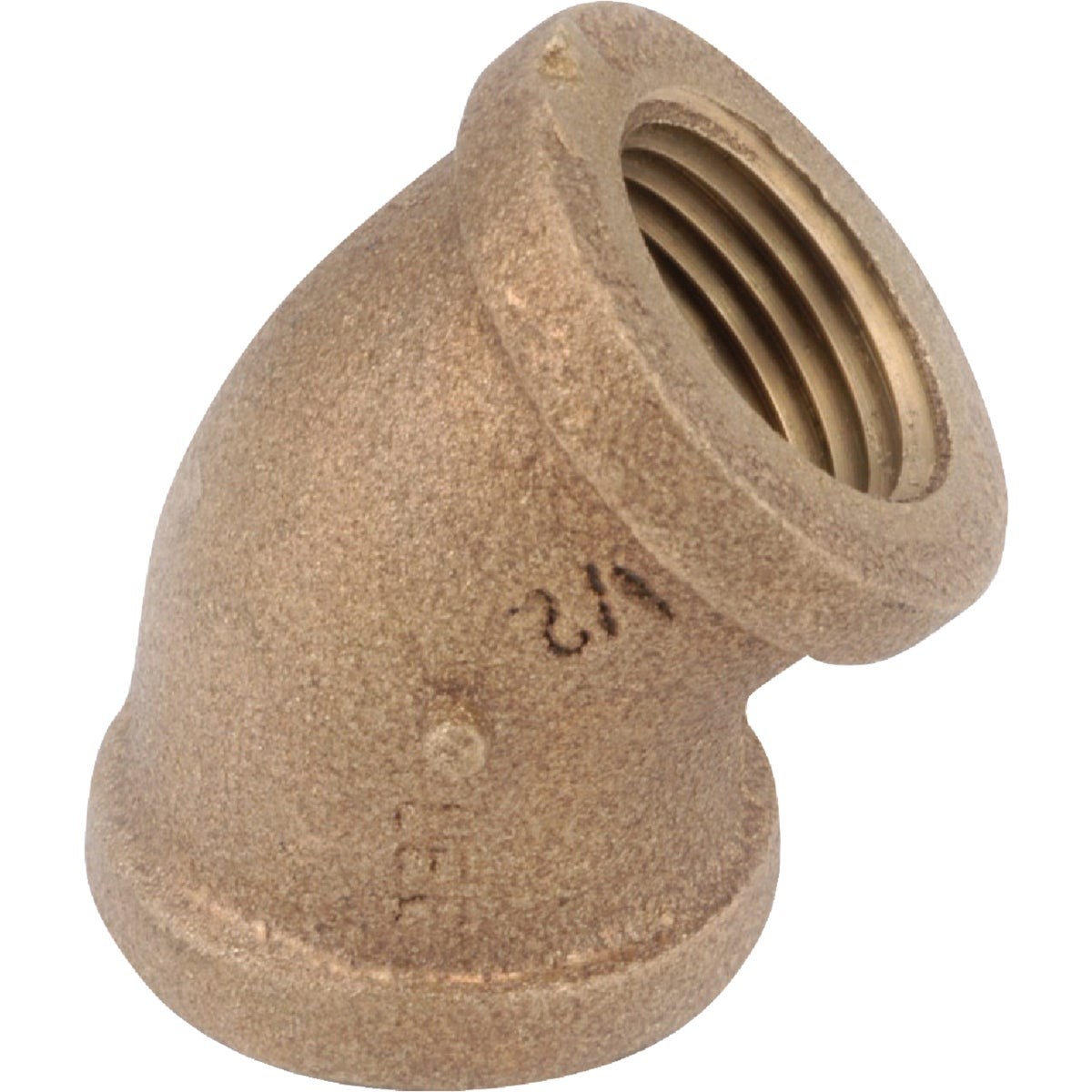 Anderson Metals 1/2 In. 45 Deg. Red Brass Elbow (1/8 Bend) 738107-08 Anderson