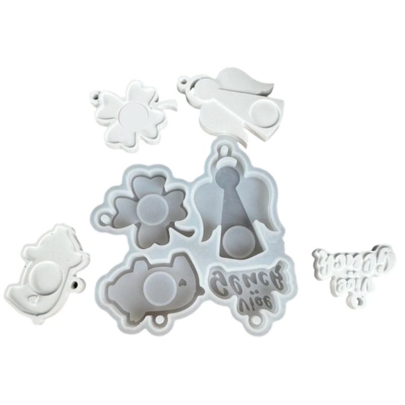 DIY Silicone Angelic Heart Star Mould Featuring Cute Designs for