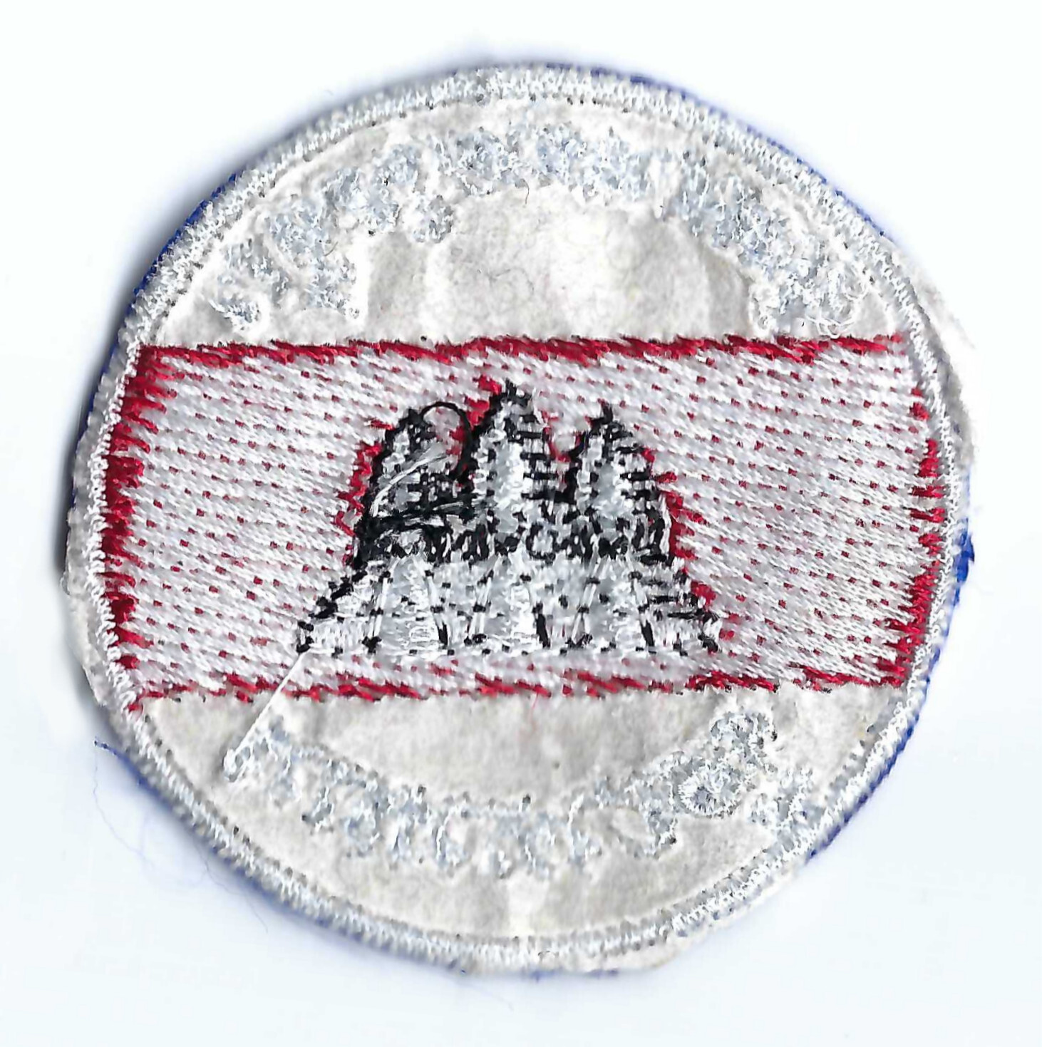 Cambodia National Police Officer Sleeve Patch Angkor Wat Small Size v2