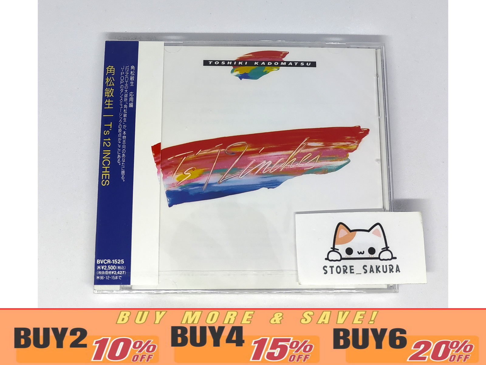 Toshiki Kadomatsu T'S 12 Inches From Japan City Pop CD 9tracks Music OBI