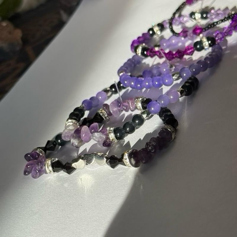 AMETHYST DREAM GEMSTONE BRACELET SET❣️