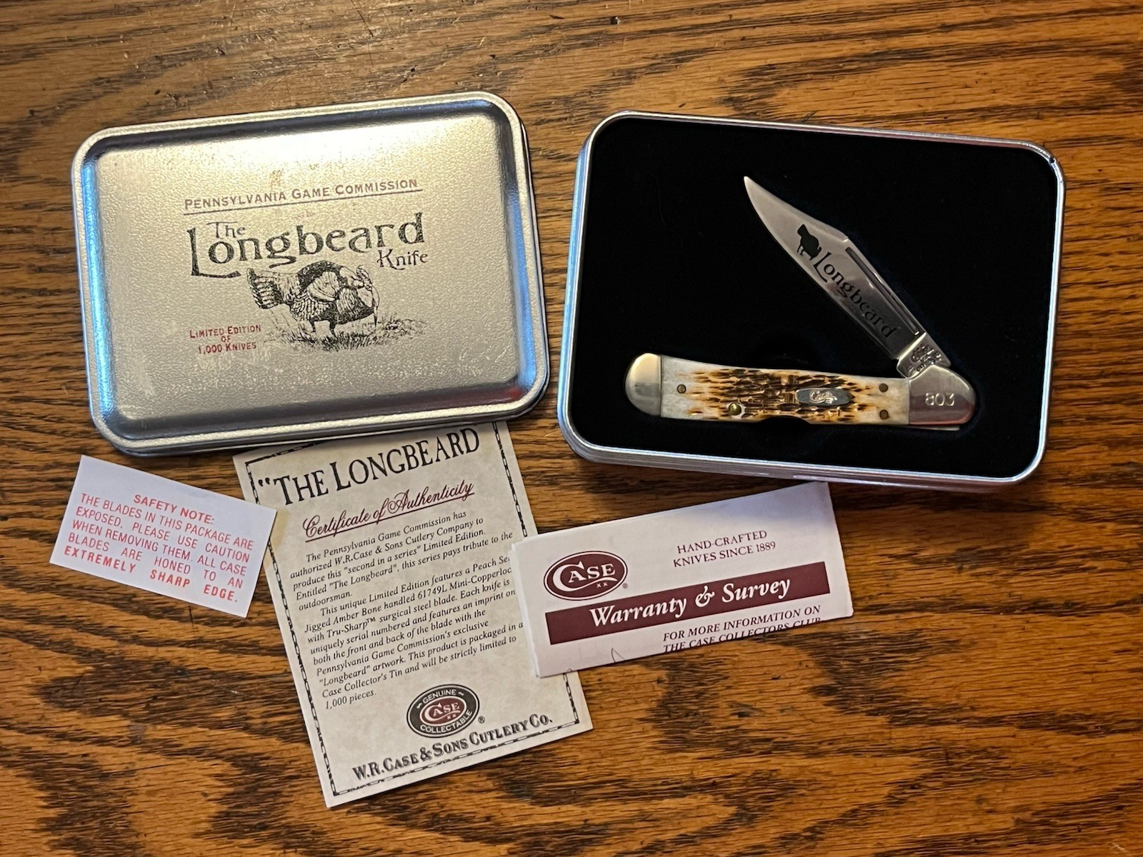 Pennsylvania Game Commission The Longbeard Knife Case XX 61749L SS #803
