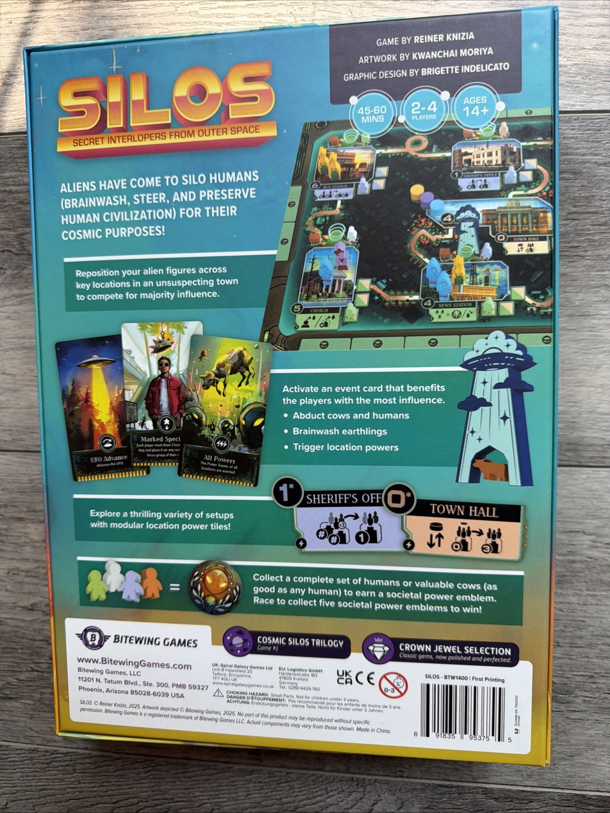 Silos Secret Interlopers From Outer Space Board Game 2025 Complete