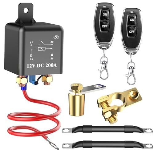 Top Post Remote Battery Disconnect Switch 12V, 200A 200A top post remote switch