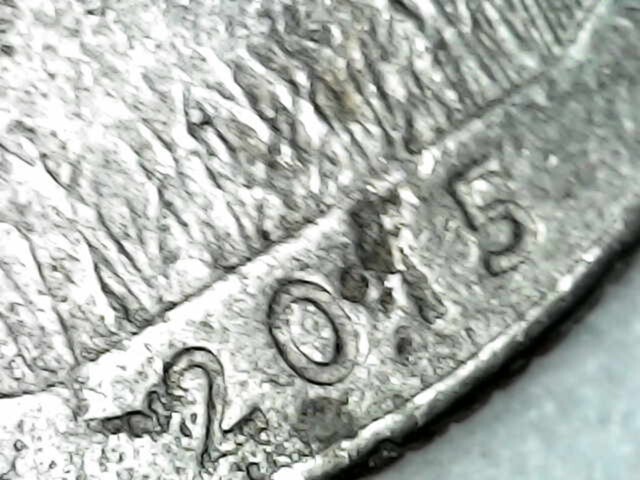 2015 P Washington Kisatchie Park Error Quarter Missing Clad Layer