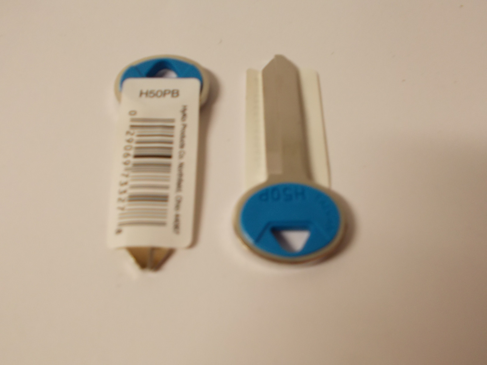 Lot of 5   HyKo Blue Plastic Head Key Blanks H50PB