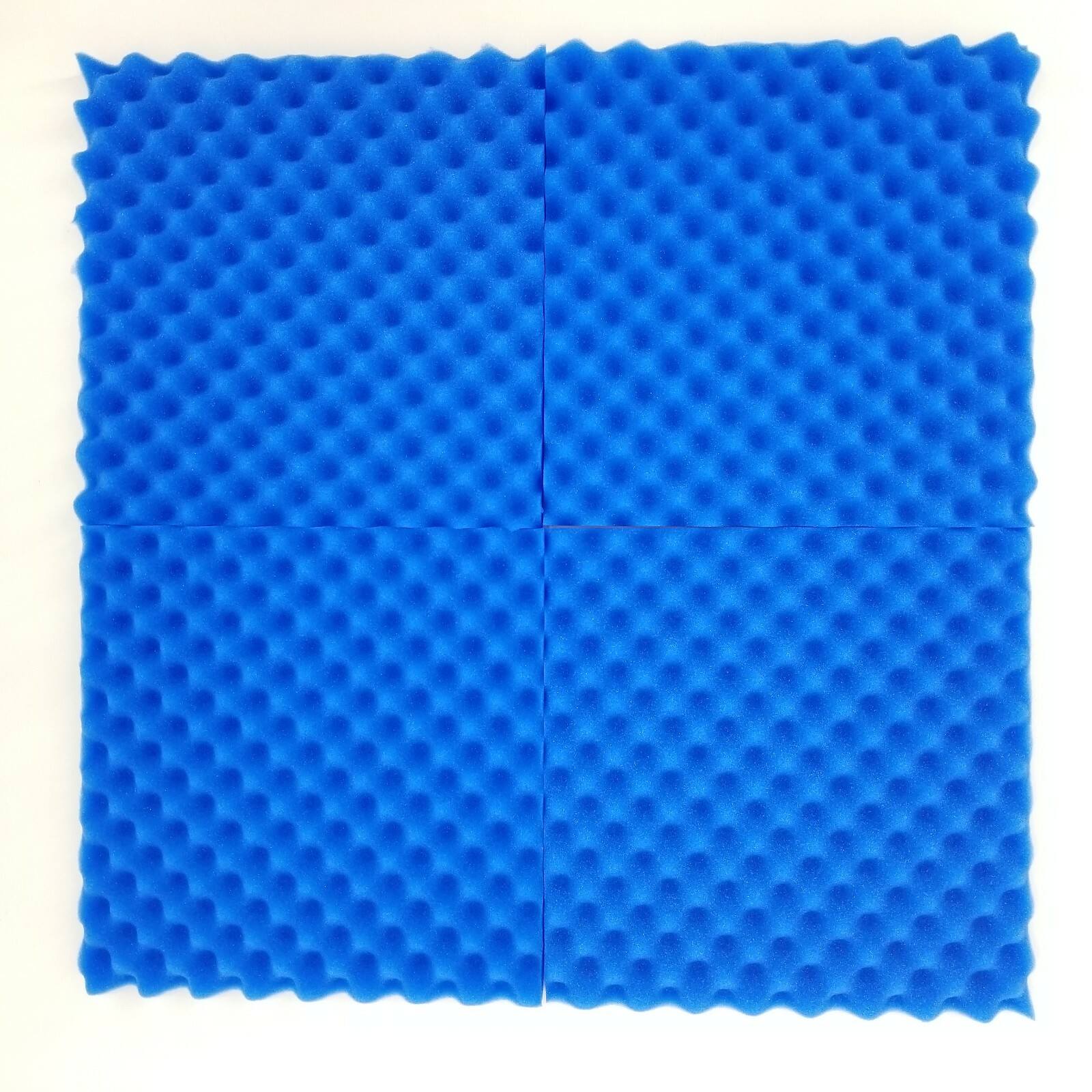 6 PK Blue Egg Crate Acoustic Foam Tile Panel Wall Tile Soundproofing 12x12x1.5