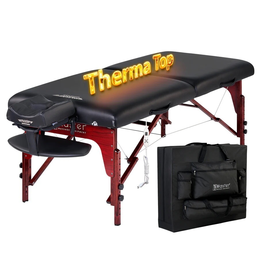 Master Massage - 31" Santana Portable Massage Table Package - Red