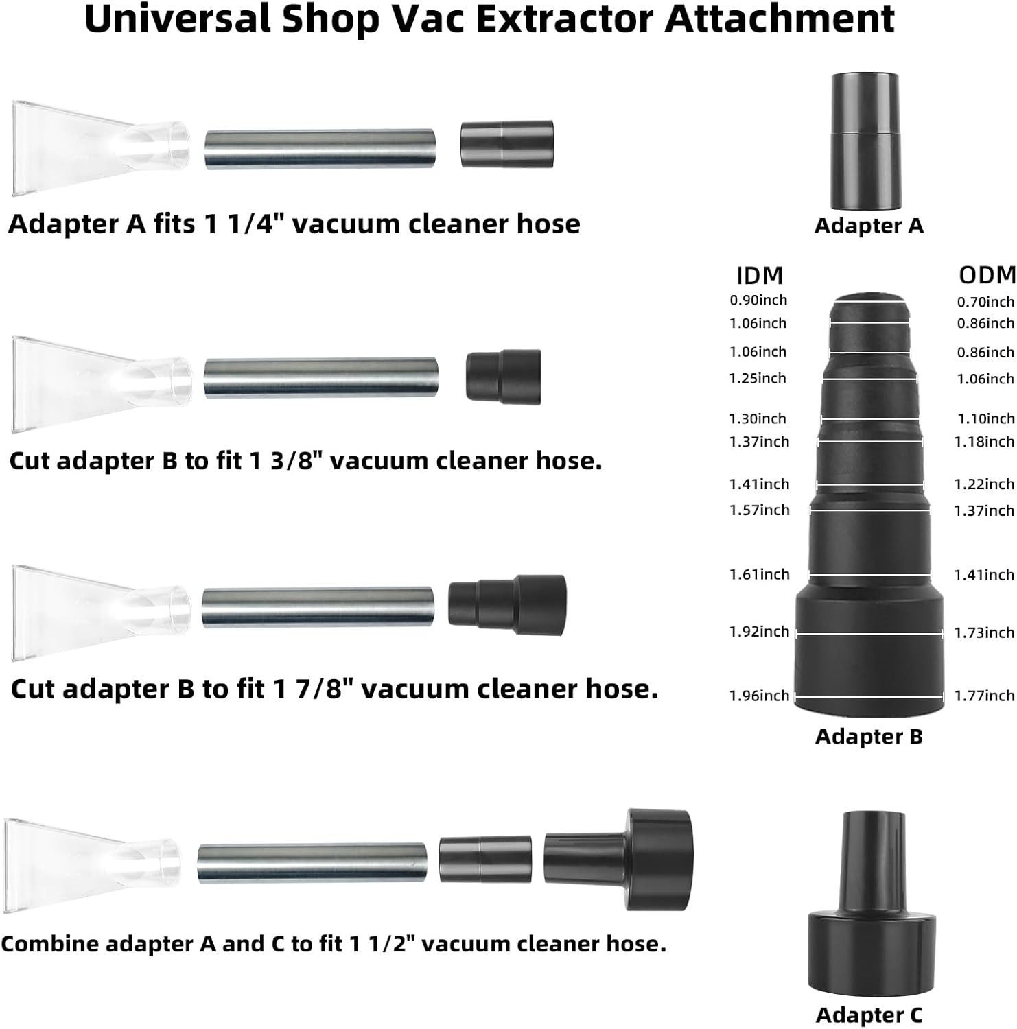 Shop Vac Extractor Attachment Vacuum Extractor Tool for Carpet Upholstery
