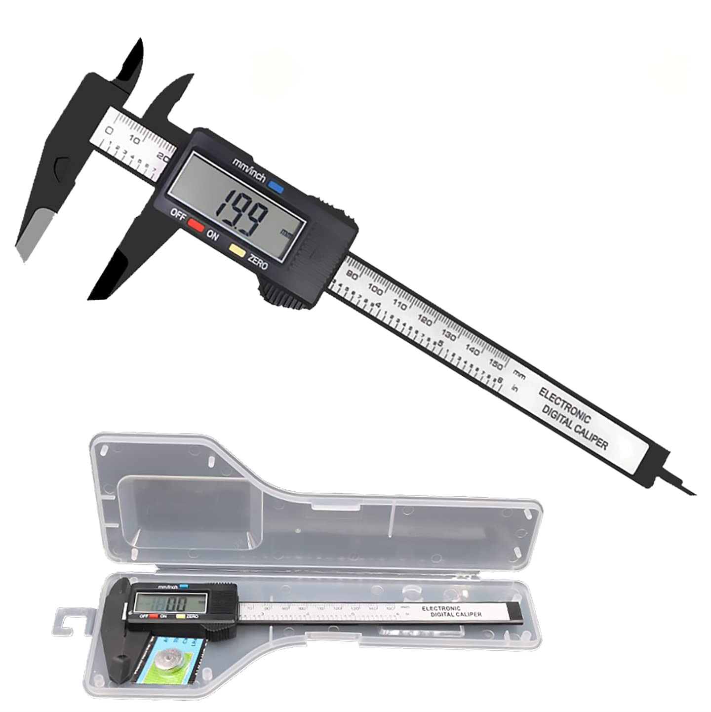 Electronic Digital Calipers, Inch and Millimeter Conversion,Lcd Screen Displays