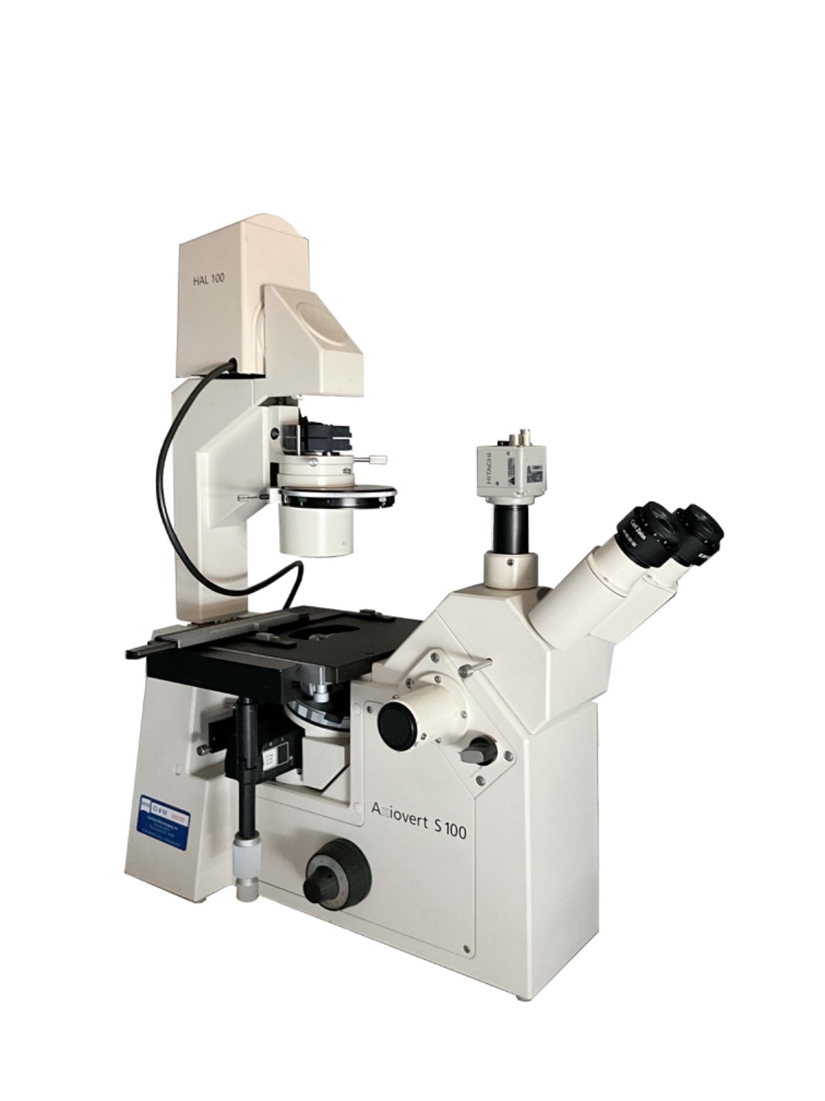 Zeiss Axiovert 100 Inverted Phase Contrast DIC Microscope