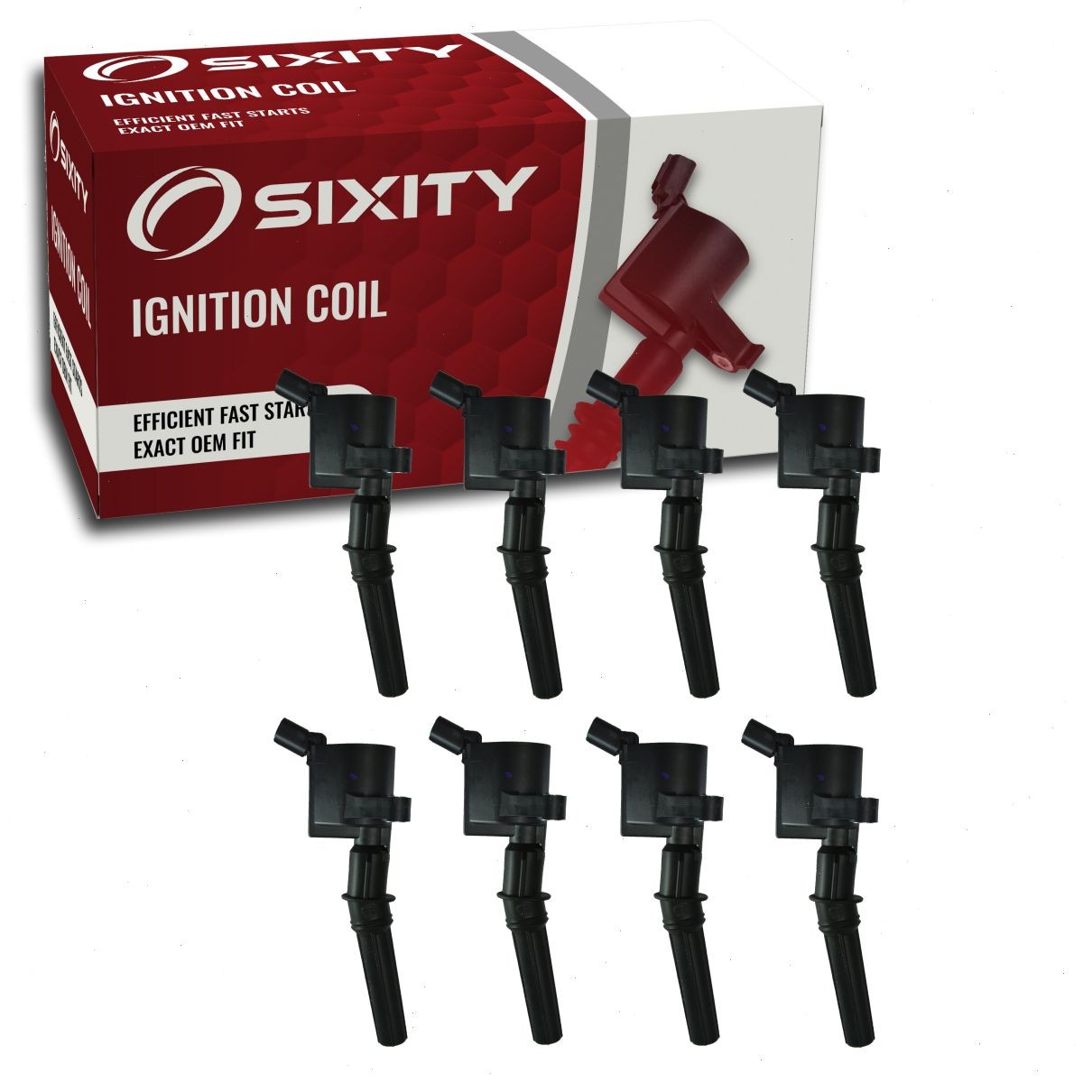 8 pc Sixity Auto Ignition Coils for 1998-2011 Mercury Grand Marquis 4.6L V8 oo