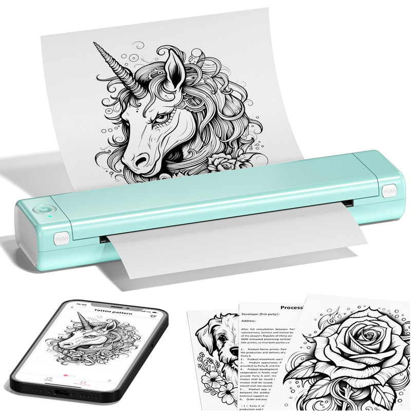 Itari M08F Tattoo Stencil Printer - Thermal Tattoo Machine Support Transfer