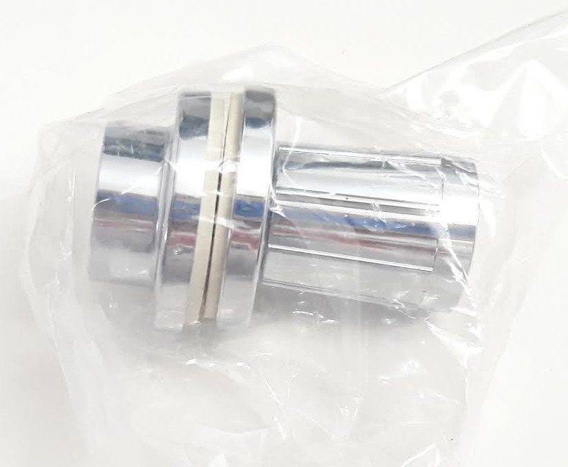 1 Bag 1-Set Plastic Chrome Plated Shower Rod End Brackets 1" ID 822730 NEW