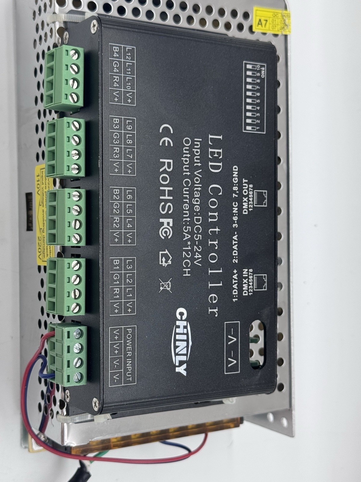 NEW Chinly 12 Output (36CH) DMX512 RGB LED Controller 5A/CH 5‑24V DC Decoder