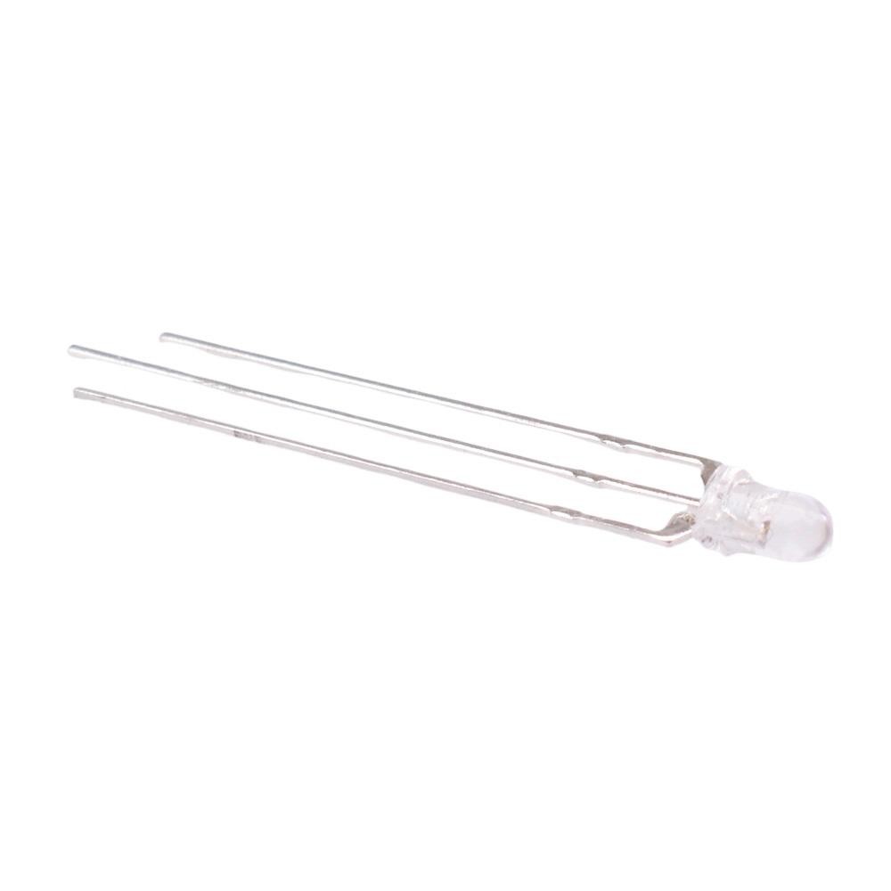 10 x Red / Green 3mm Bi-Colour LED 30° Common Cathode