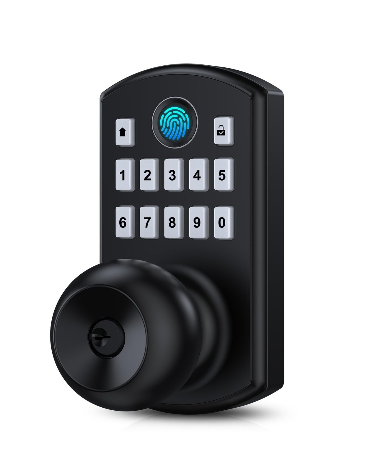 Smart Door Knob with Keypad Fingerprint Keyless Entry Door Lock Biometrics | ...