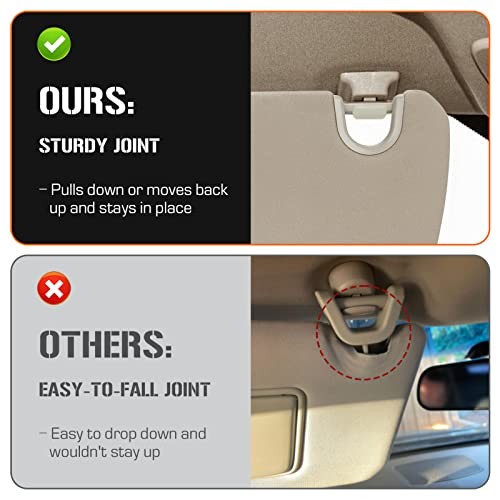 Simple Plastic Sun Visor for 2002-2009 Dodge Ram 1500, 2500, 3500 Driver Left