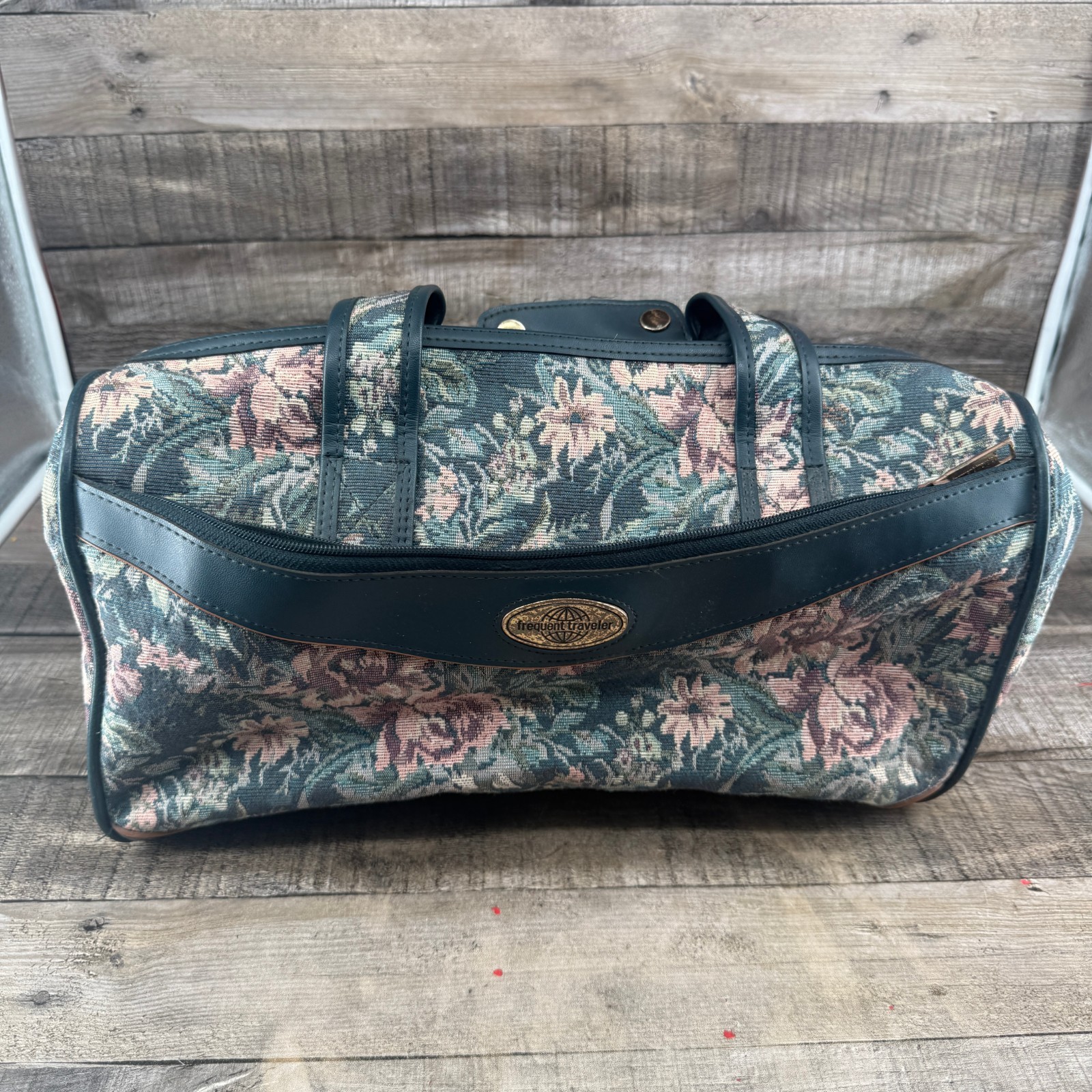Vintage Frequent Traveler Floral Carry On bag