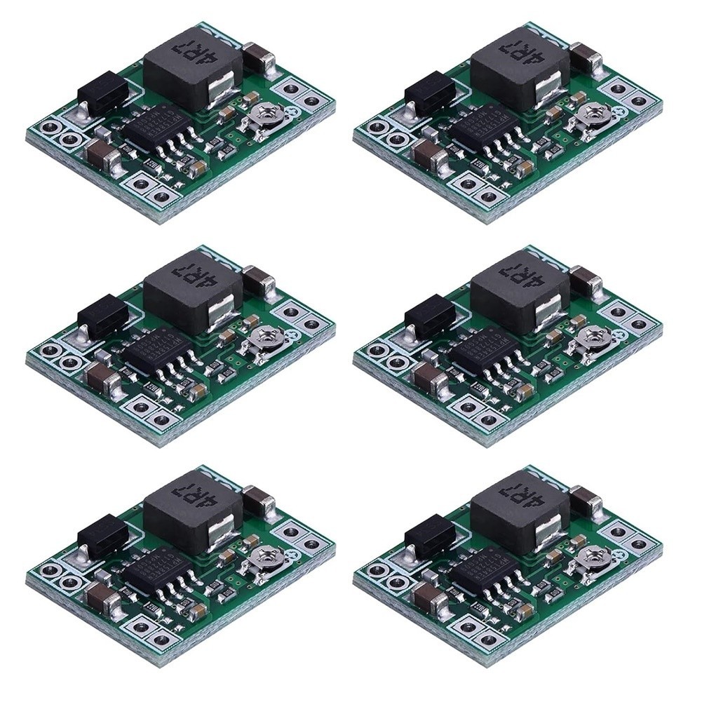 6 pcs Step Down Power Supply Module 4.5V-28V In 0.8V-20V Out 3A Output