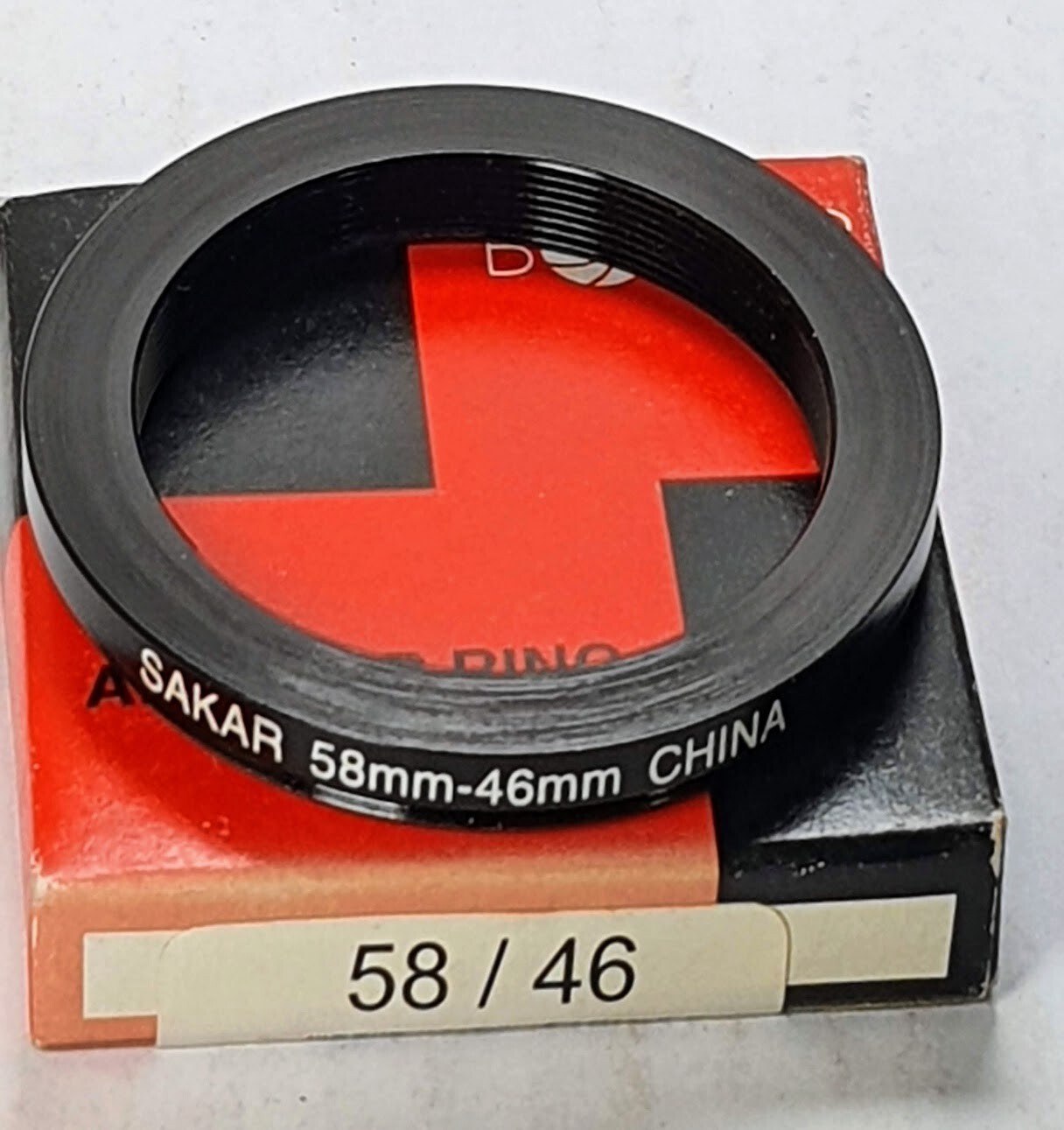 58-46mm Step-Down Lens Filter Converter Adapter Ring 58mm-46mm Metal 58-46 Sakar