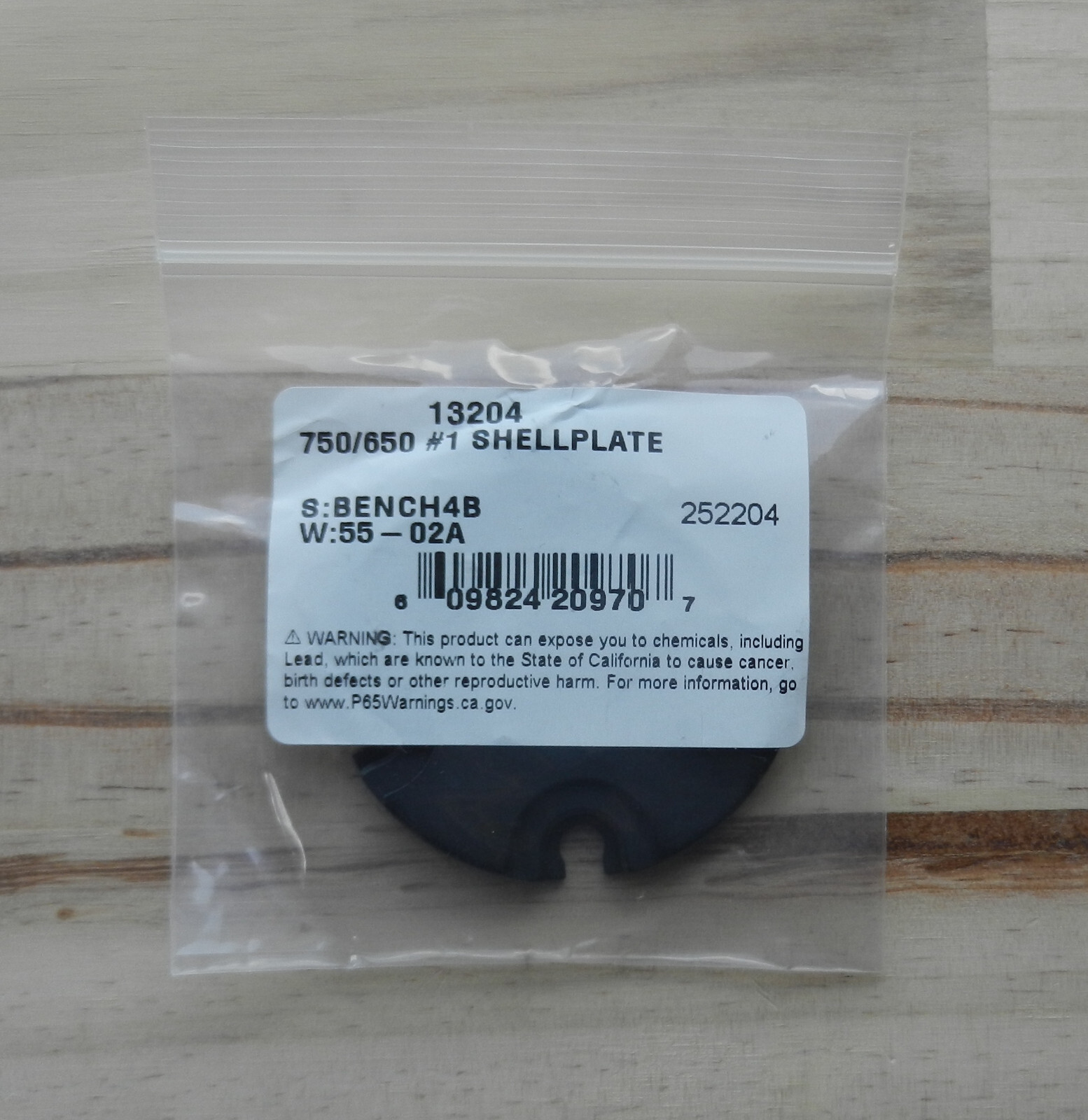 Dillon Precision 650 or XL750 Shell Plate # 1; 45, 308, 30-06, 450, 243; 13204