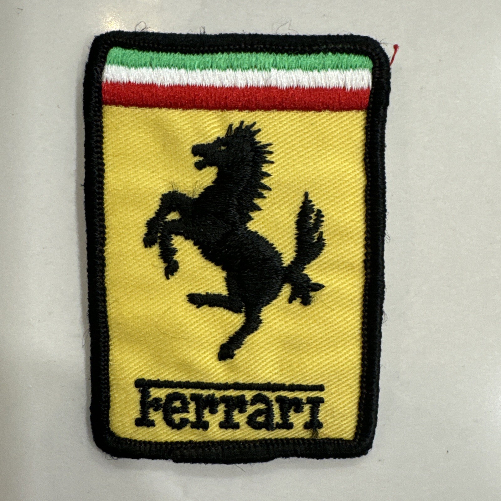 Vintage Motorsports Car Racing Patch Sew On Badge FERRARI