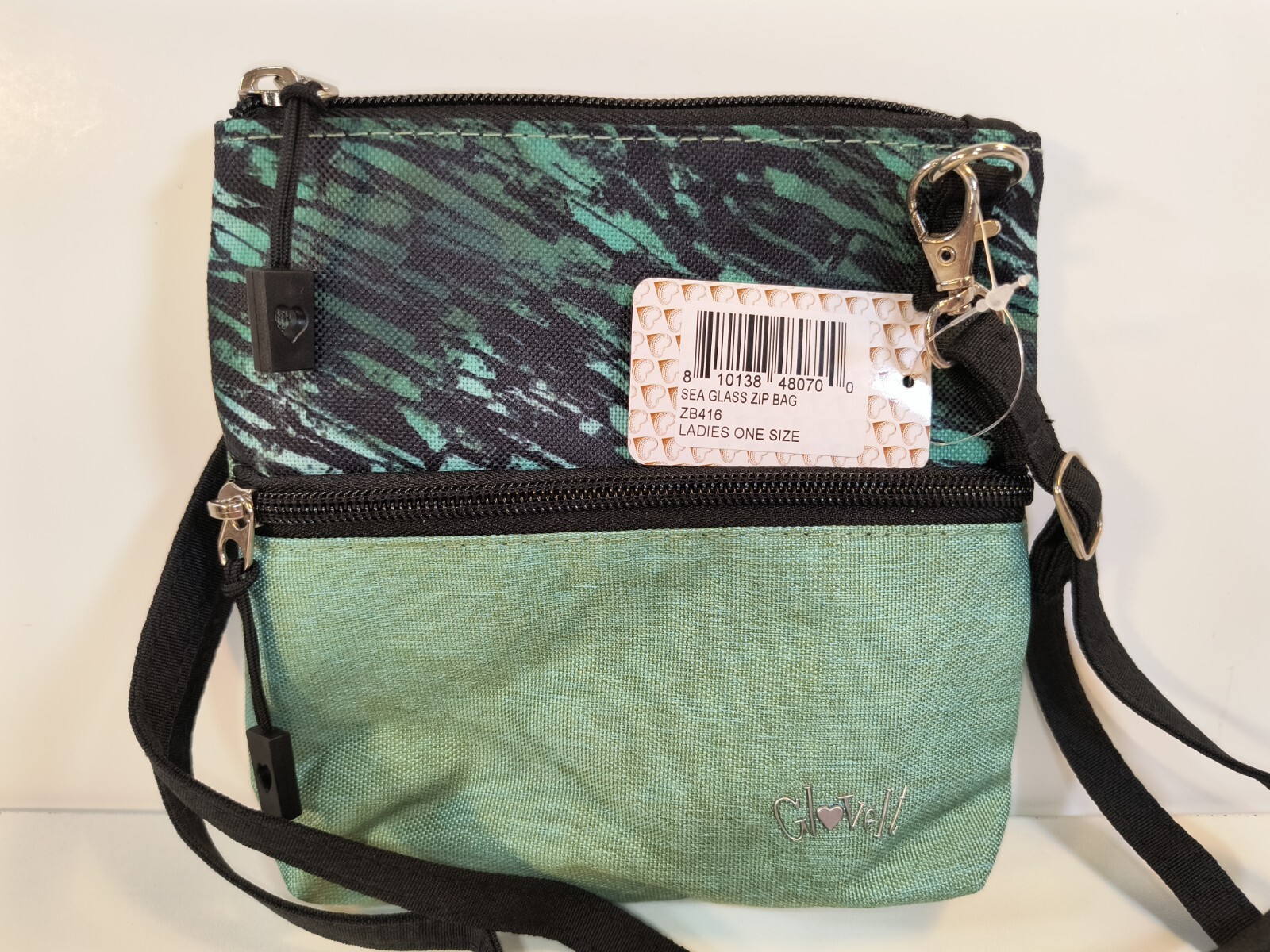 Glove It Golf Sea Glass Zip Bag - Crossbody clutch organizer wallet - NWT Ladies
