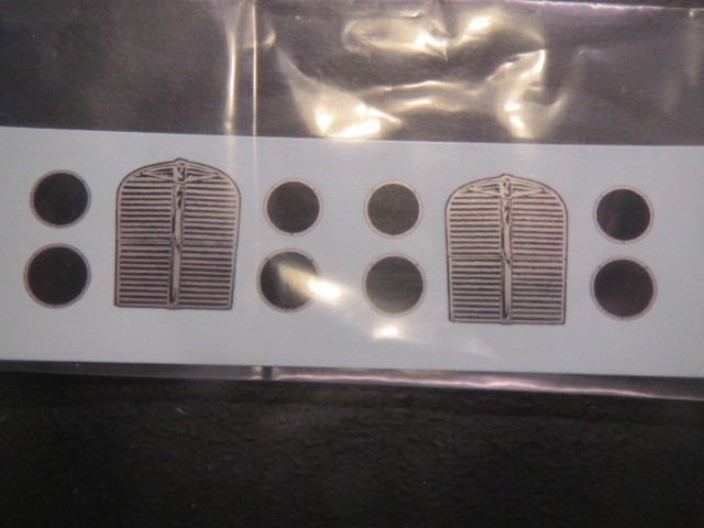 48" Austin Grilles & Headlights Decal from Fremont Racing Specialties