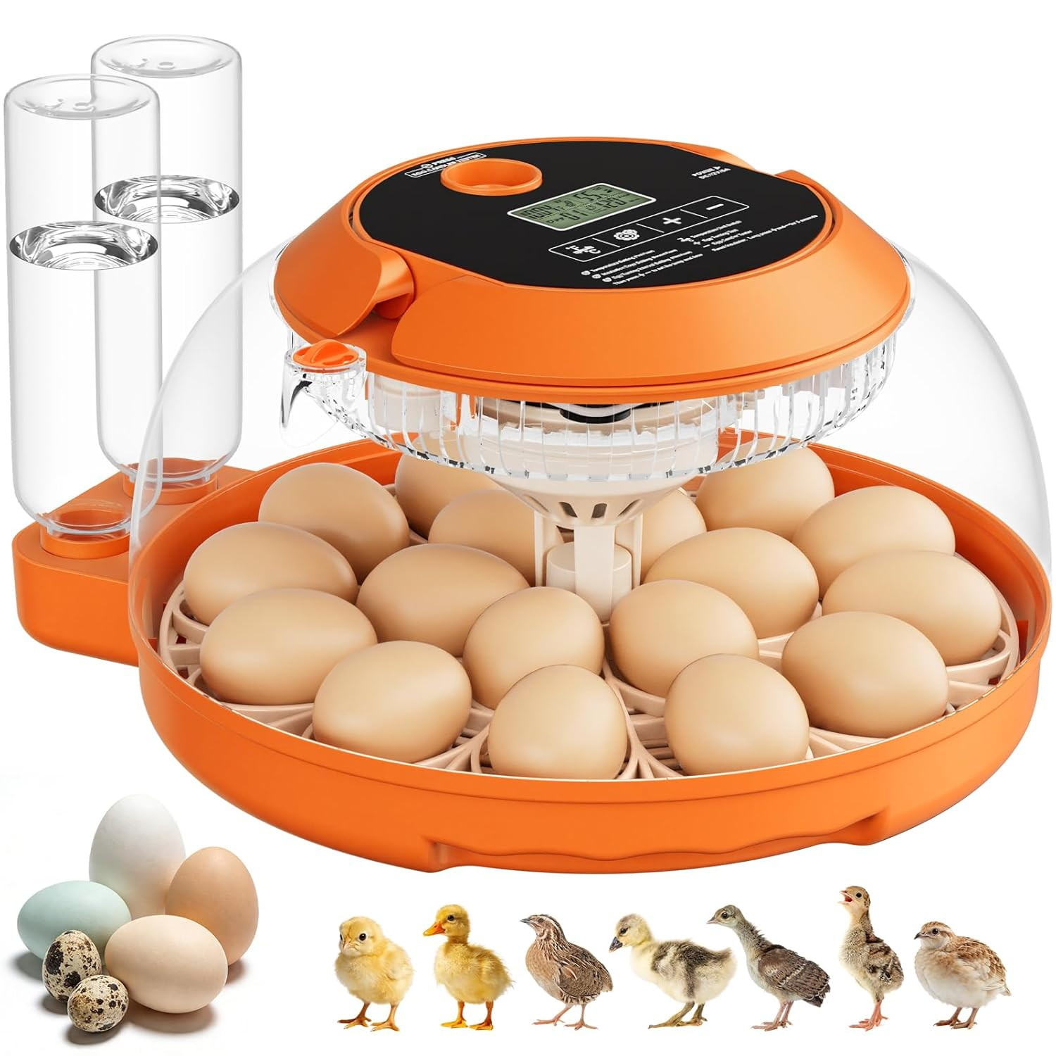 18 Egg Incubators for Hatching Eggs, Egg Incubator with Automatic Egg Turning an
