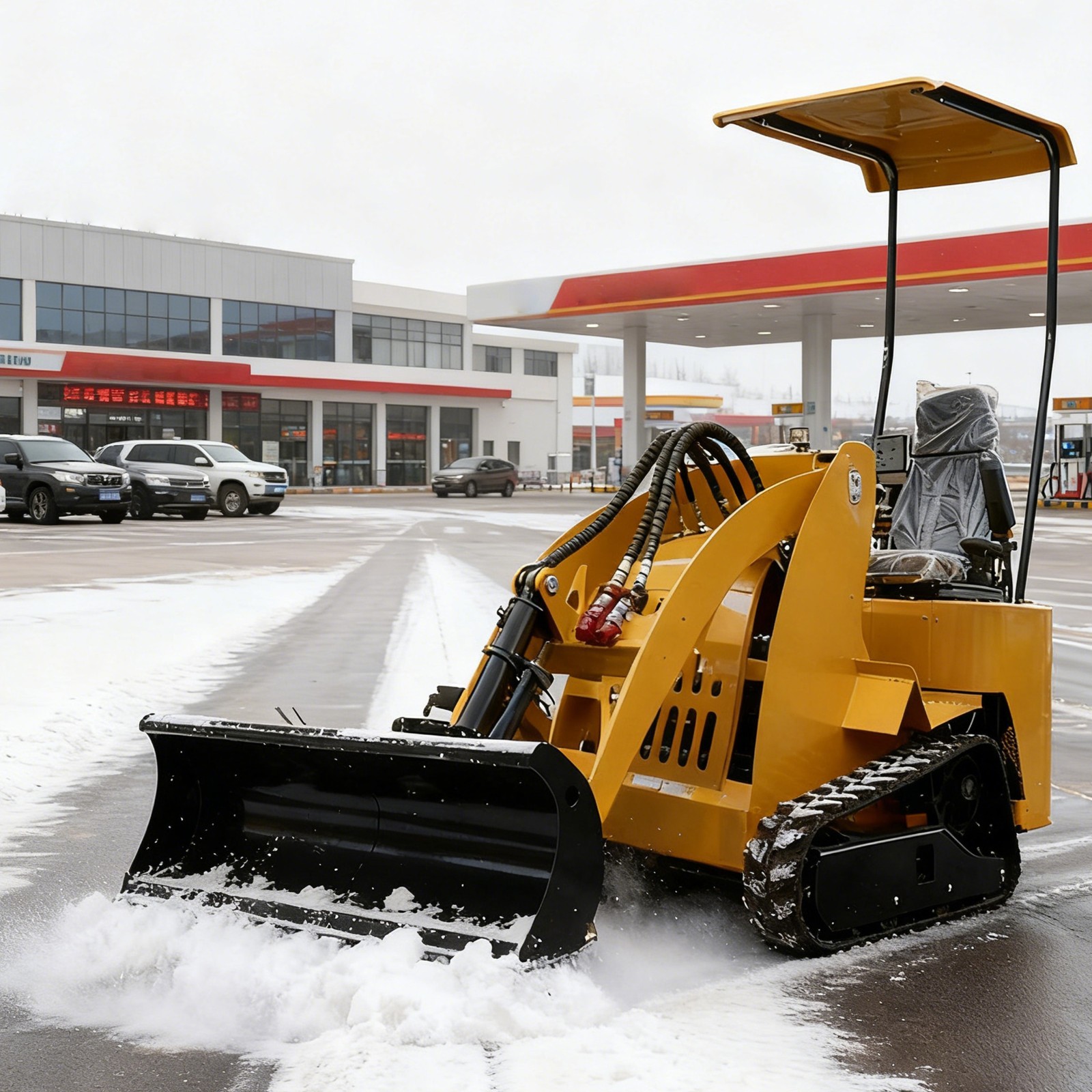 Skid SteerSnow Blade,Pusher SnowPlow Quick Attach - FREESHIPPING