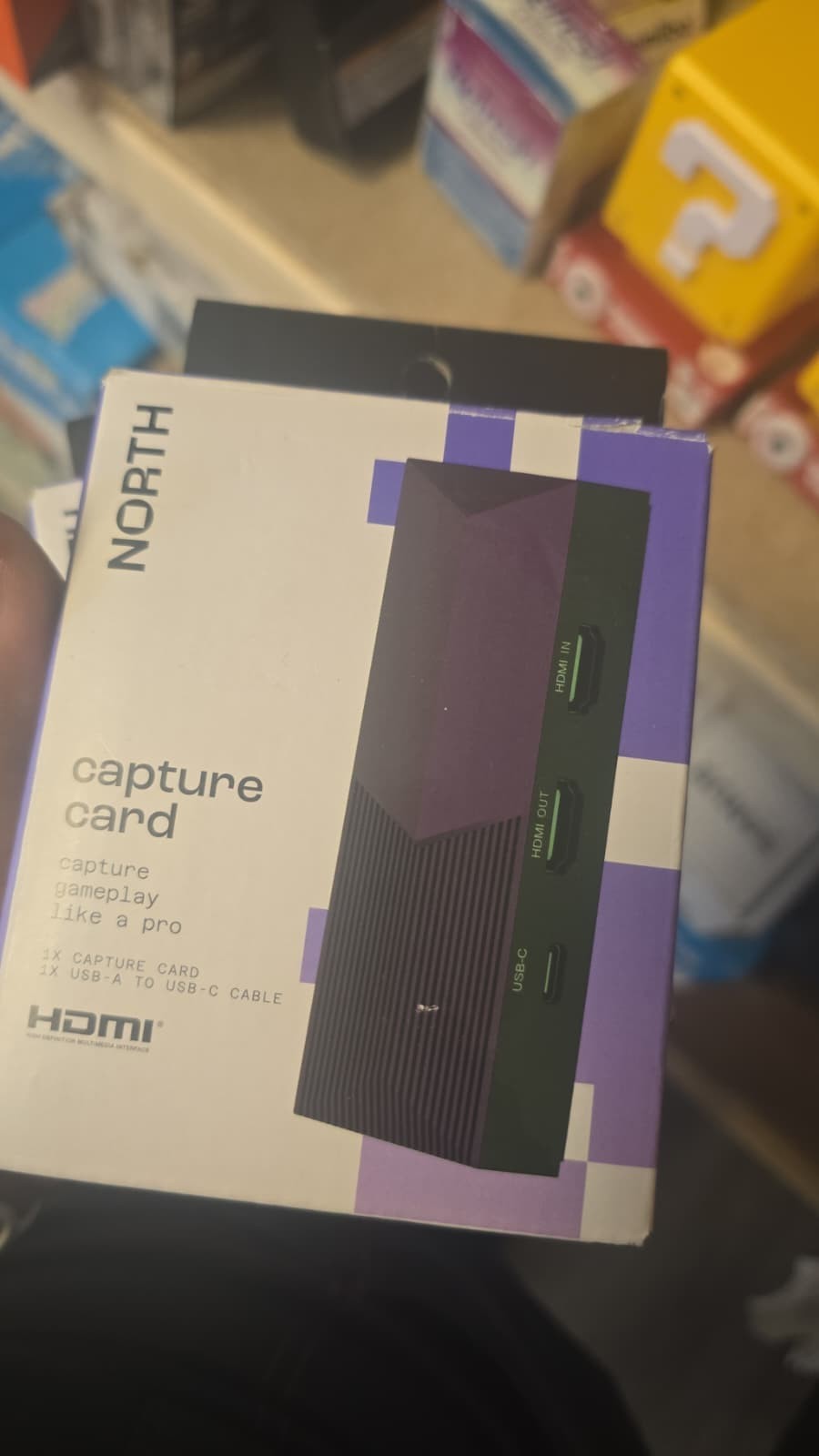 NORTH 1080p/60 Capture Card with Audio Jack HDMI USB Video Capture Device