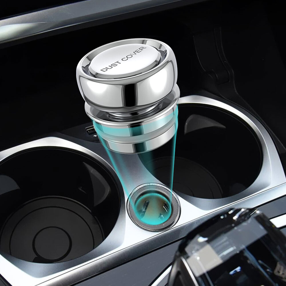 Chrome Button Caps Car Cigarette Lighter Cover Plug Cover Dustproof Replacement
